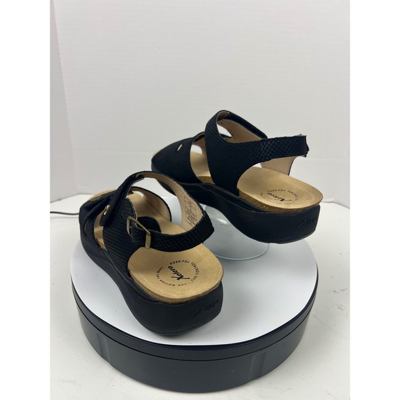 Xelero Women's Black Leather Comfort Walking Arch Support Sandals 12.5-13 (43) - Picture 6 of 17